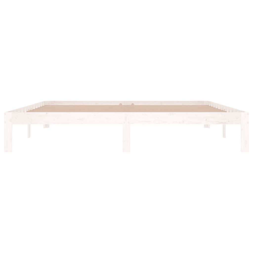 vidaXL Bed Frame without Mattress White 180x200cm Super King Size