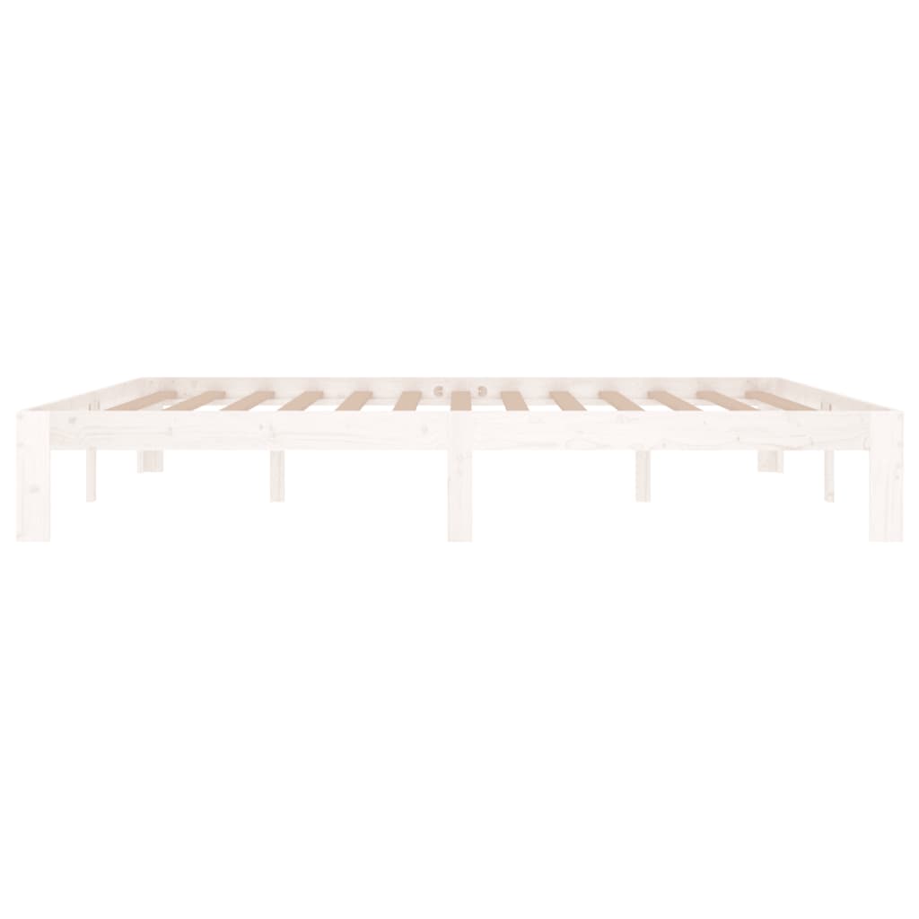 vidaXL Bed Frame without Mattress White 180x200cm Super King Size