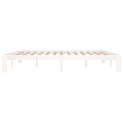 vidaXL Bed Frame without Mattress White 180x200cm Super King Size