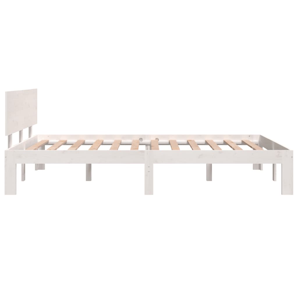 vidaXL Bed Frame without Mattress White 120x190cm Small Double
