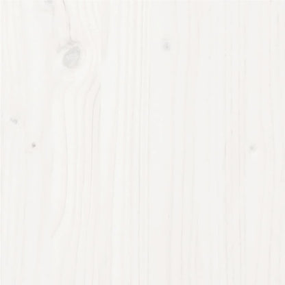 vidaXL Bed Frame without Mattress White Solid Wood Pine 100x200cm