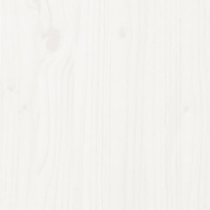 vidaXL Bed Frame without Mattress White Solid Wood Pine 120x200cm