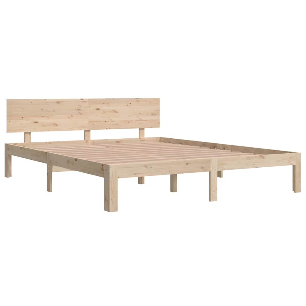 vidaXL Bed Frame without Mattress Solid Wood Pine 160x200cm