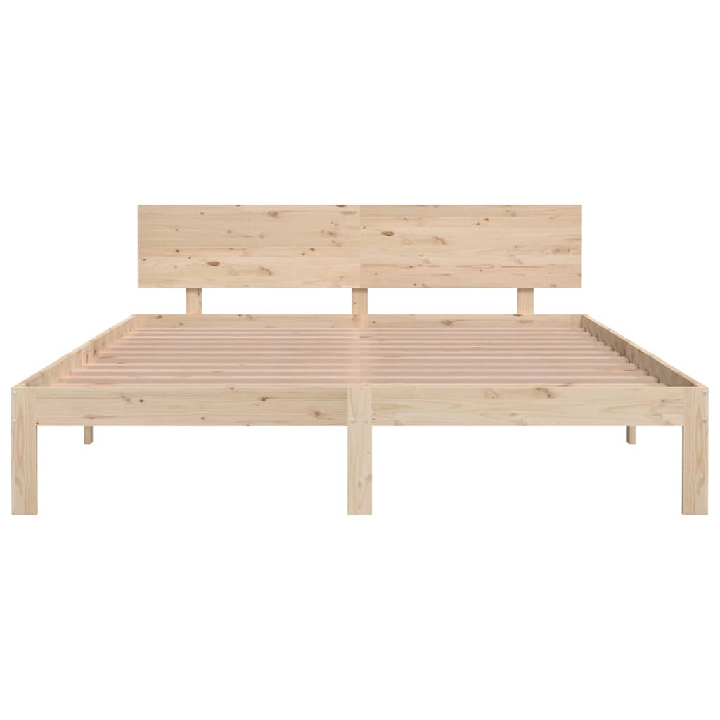 vidaXL Bed Frame without Mattress Solid Wood Pine 160x200cm