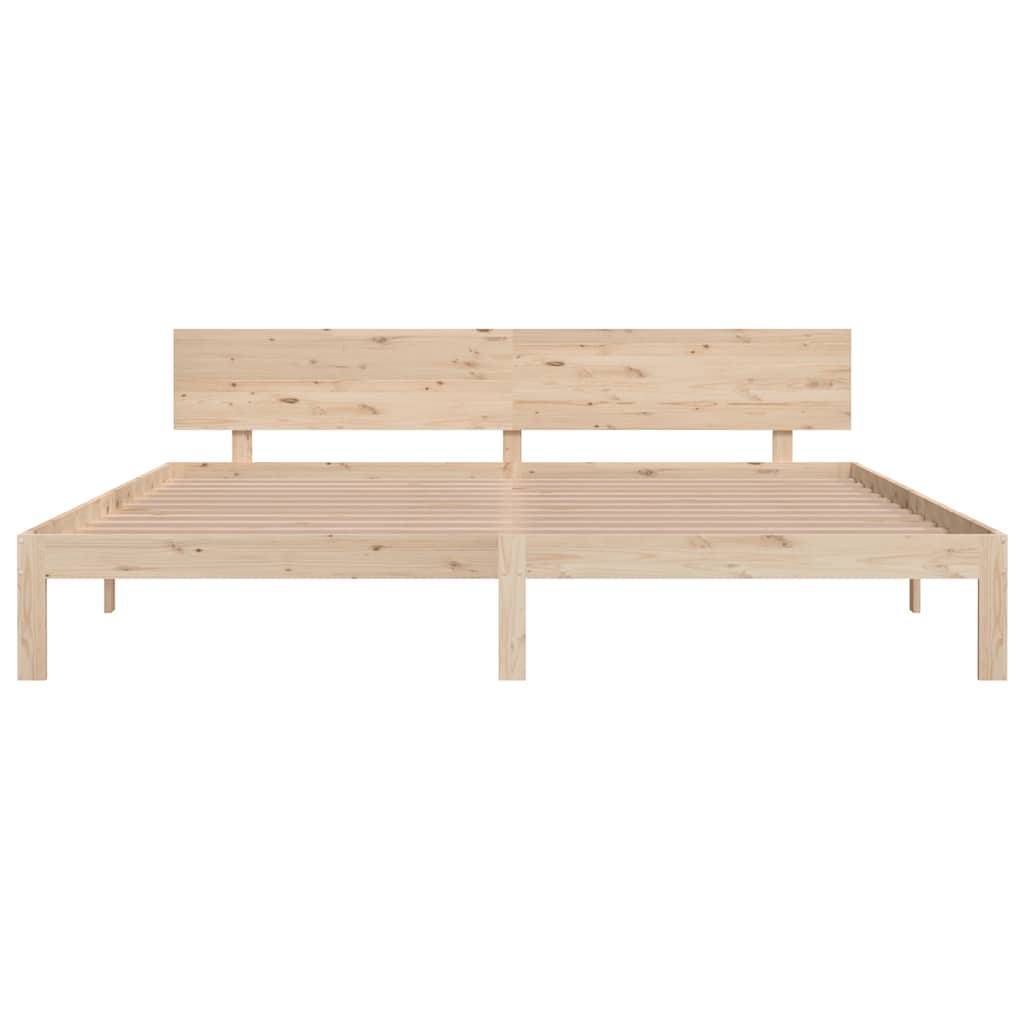vidaXL Bed Frame without Mattress Solid Wood Pine 200x200cm