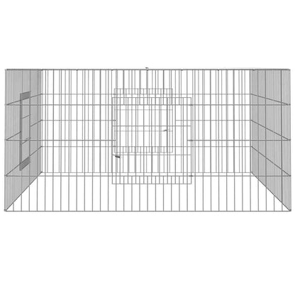 vidaXL Rabbit Cage 110x110x55 cm Galvanised Iron