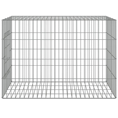 vidaXL Rabbit Cage 78x54x54 cm Galvanised Iron