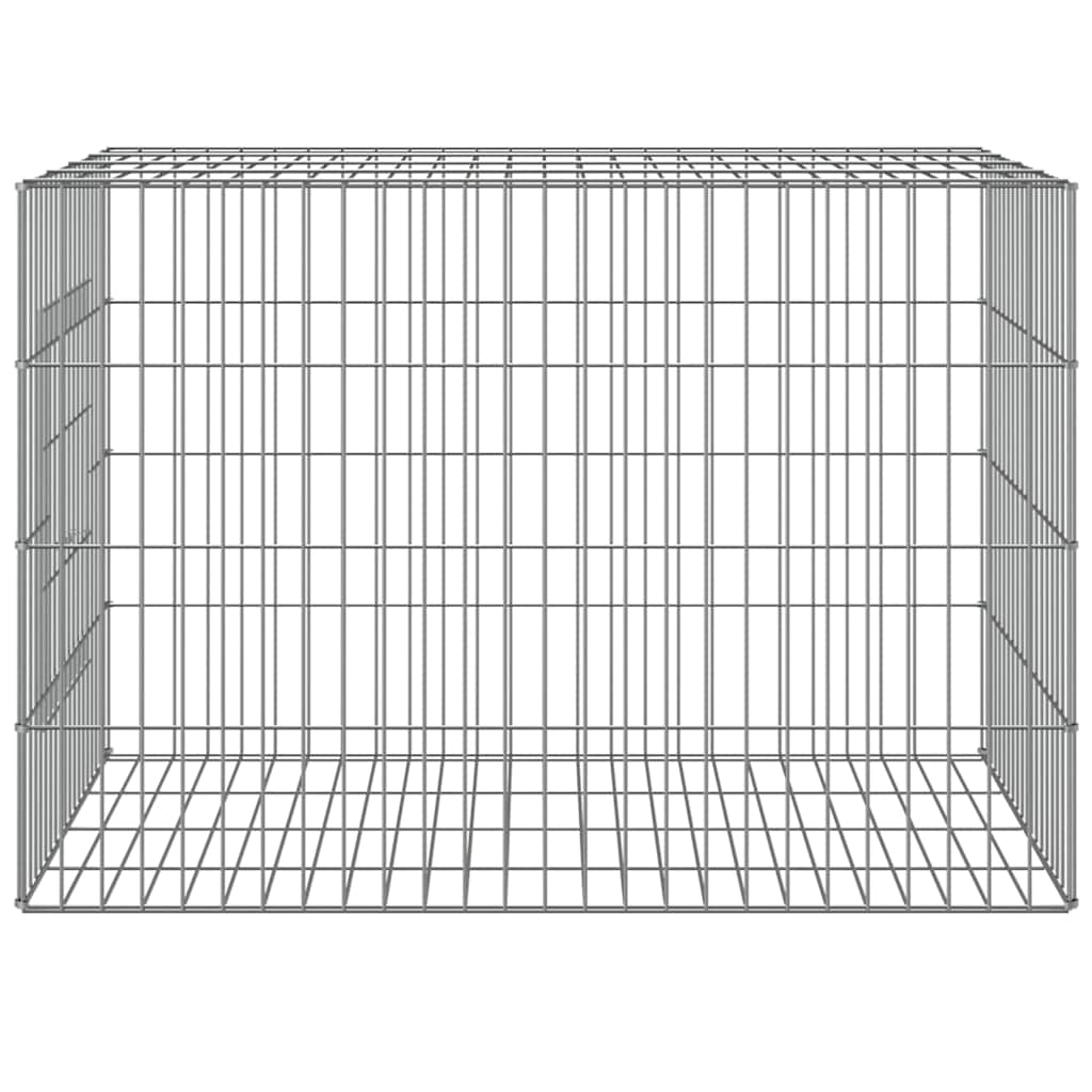 vidaXL Rabbit Cage 78x54x54 cm Galvanised Iron