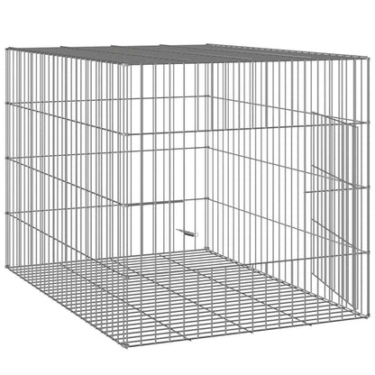 vidaXL Rabbit Cage 78x54x54 cm Galvanised Iron