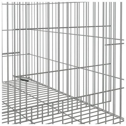 vidaXL Rabbit Cage 78x54x54 cm Galvanised Iron