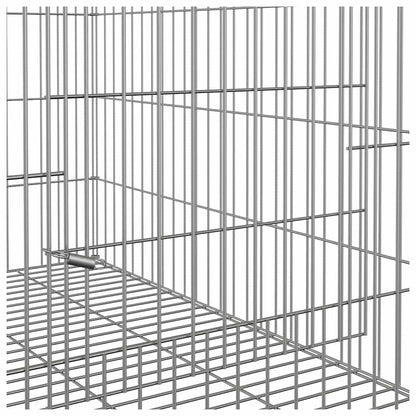 vidaXL Rabbit Cage 78x54x54 cm Galvanised Iron