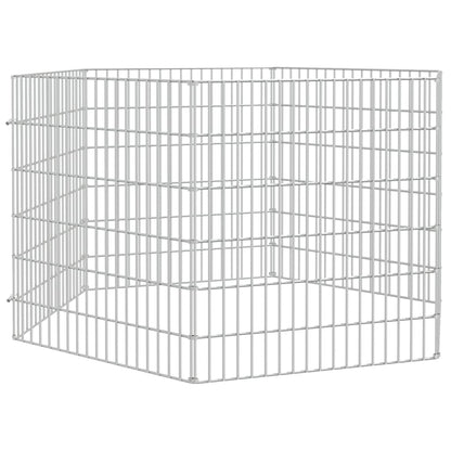 vidaXL Free Range Animal Enclosure 6-Panel 54x60 cm Galvanised Iron