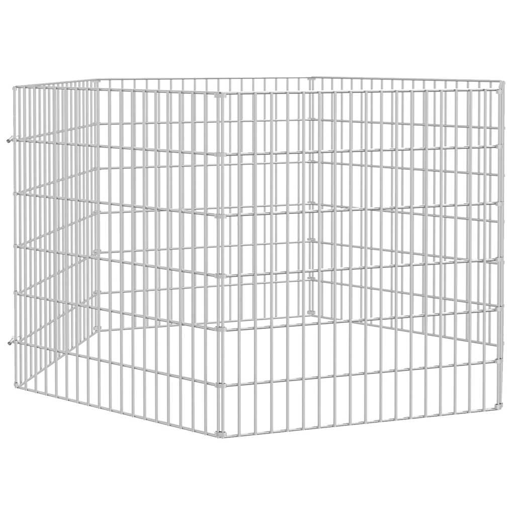 vidaXL Free Range Animal Enclosure 6-Panel 54x60 cm Galvanised Iron