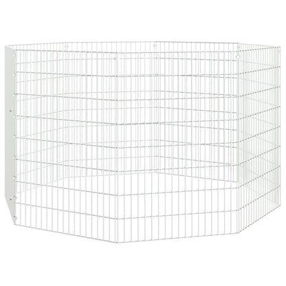 vidaXL Free Range Animal Enclosure 8-Panel 54x80 cm Galvanised Iron