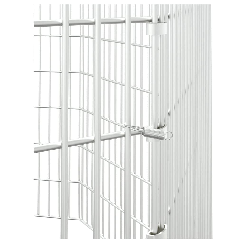 vidaXL Free Range Animal Enclosure 8-Panel 54x80 cm Galvanised Iron
