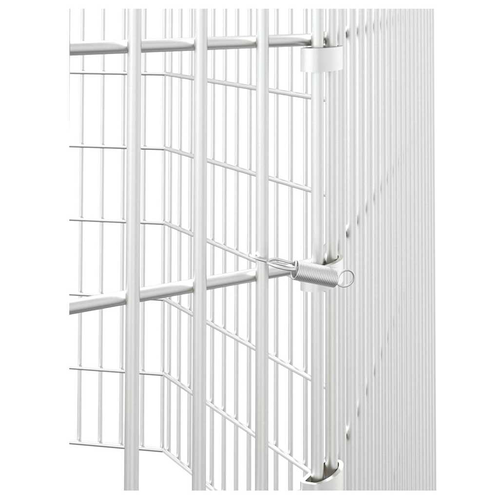 vidaXL Free Range Animal Enclosure 8-Panel 54x80 cm Galvanised Iron