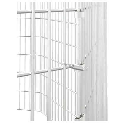 vidaXL Free Range Animal Enclosure 8-Panel 54x80 cm Galvanised Iron