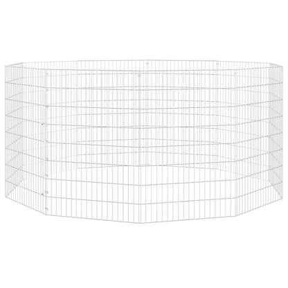 vidaXL Free Range Animal Enclosure 10-Panel 54x80 cm Galvanised Iron