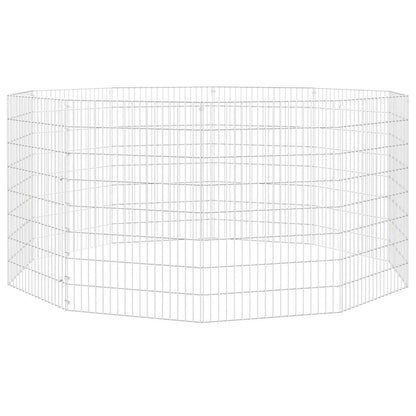 vidaXL Free Range Animal Enclosure 10-Panel 54x80 cm Galvanised Iron