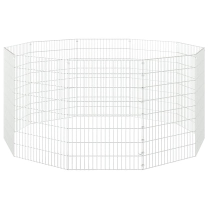 vidaXL Free Range Animal Enclosure 10-Panel 54x80 cm Galvanised Iron