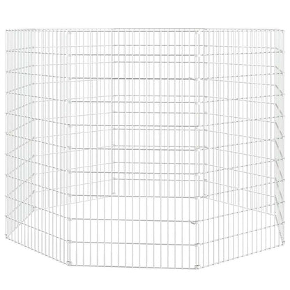 vidaXL Free Range Animal Enclosure 8-Panel 54x100 cm Galvanised Iron