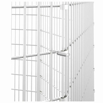 vidaXL Free Range Animal Enclosure 8-Panel 54x100 cm Galvanised Iron