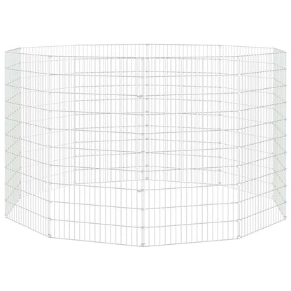 vidaXL Free Range Animal Enclosure 10-Panel 54x100 cm Galvanised Iron