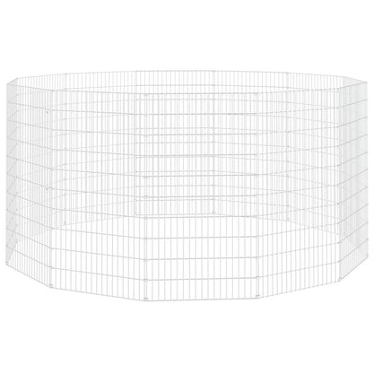 vidaXL Free Range Animal Enclosure 12-Panel 54x100 cm Galvanised Iron
