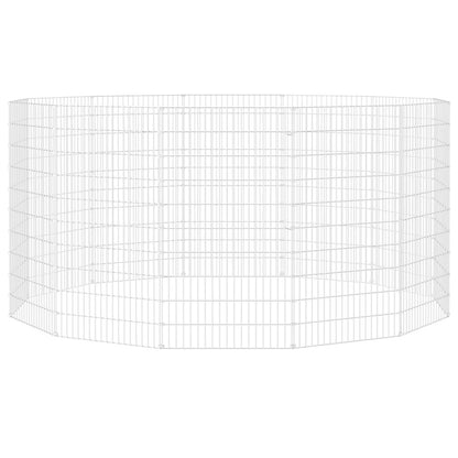 vidaXL Free Range Animal Enclosure 12-Panel 54x100 cm Galvanised Iron