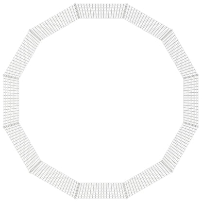 vidaXL Free Range Animal Enclosure 12-Panel 54x100 cm Galvanised Iron