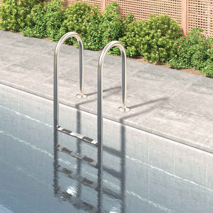 vidaXL Pool Ladder 54x38x184,5 cm 304 Stainless Steel