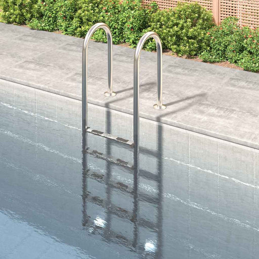 vidaXL Pool Ladder 54x38x211 cm 304 Stainless Steel