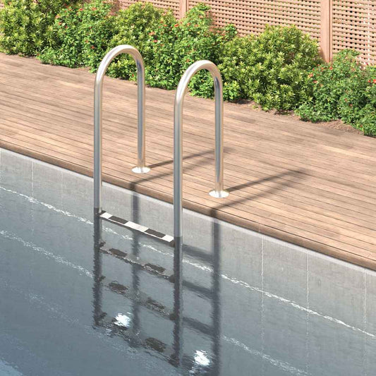 vidaXL Pool Ladder 54x38x184,5 cm 304 Stainless Steel