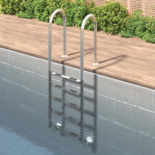 vidaXL Pool Ladder 54x38x211 cm 304 Stainless Steel