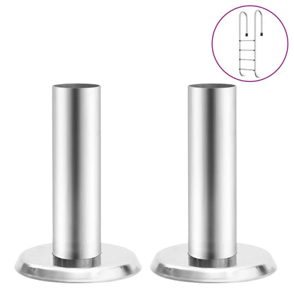 vidaXL Pool Ladder Handrail Brackets 2 pcs 304 Stainless Steel