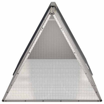 vidaXL Rabbit Cage Anthracite 201.5x80.5x71 cm Galvanised Steel