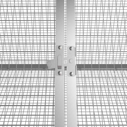vidaXL Rabbit Cage Anthracite 201.5x80.5x71 cm Galvanised Steel