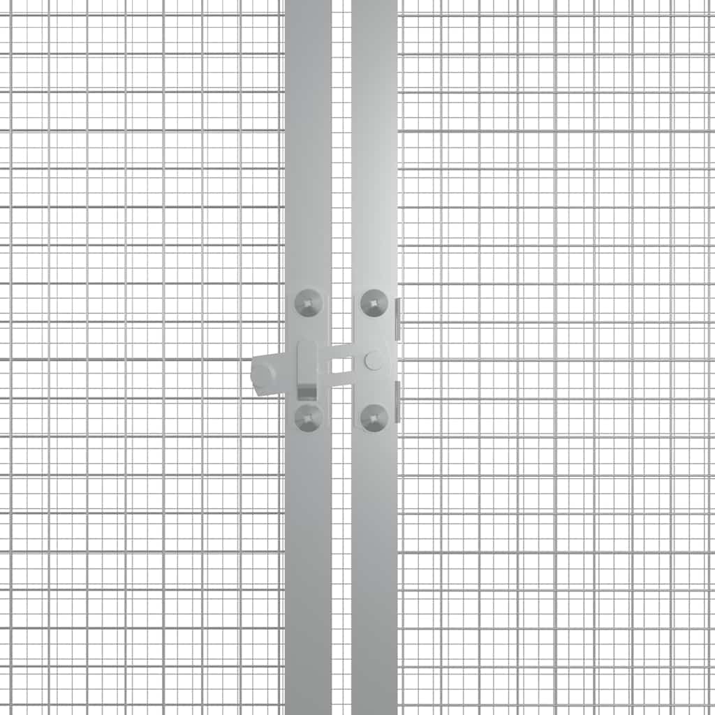 vidaXL Chicken Cage Grey 200x91x100 cm Galvanised Steel