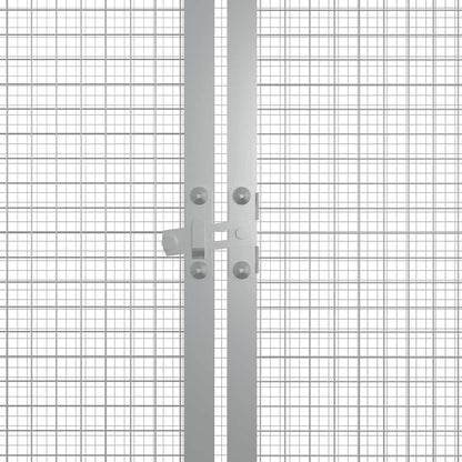 vidaXL Chicken Cage Grey 200x91x100 cm Galvanised Steel