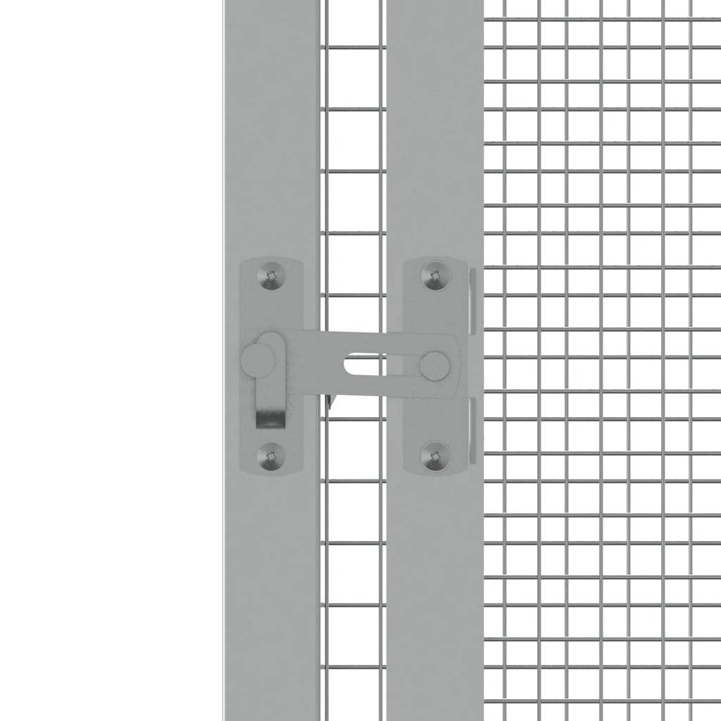 vidaXL Bird Cage Grey 213.5x217.5x211.5 cm Galvanised Steel