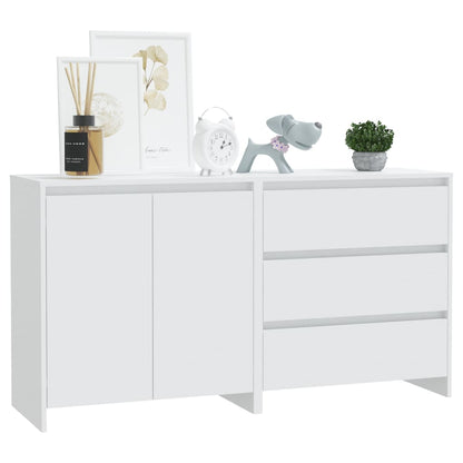 vidaXL 2 Piece Sideboard White Engineered Wood