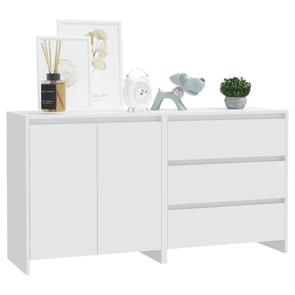 vidaXL 2 Piece Sideboard White Engineered Wood