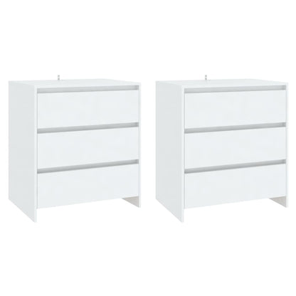 vidaXL 3 Piece Sideboard White Engineered Wood