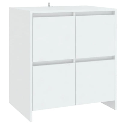 vidaXL 3 Piece Sideboard White Engineered Wood