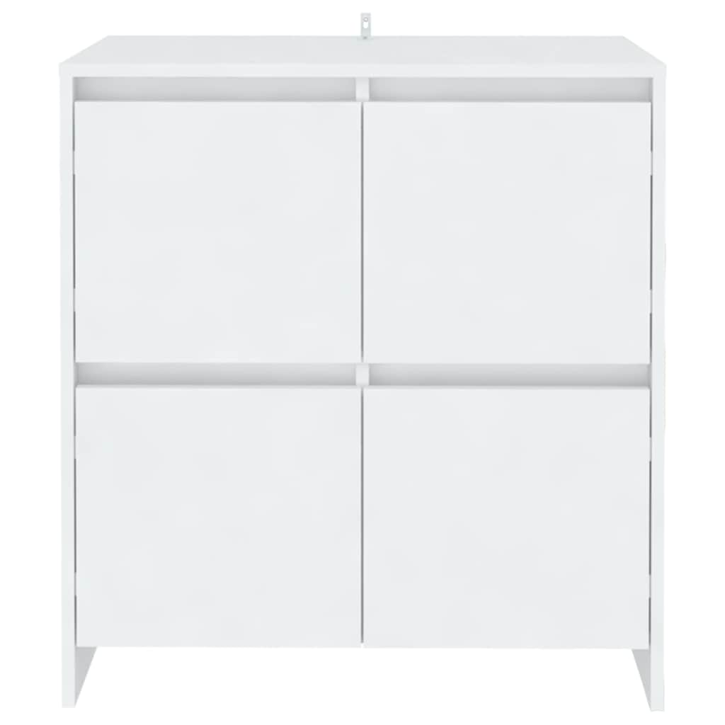 vidaXL Sideboards 2 pcs White 70x41x75 cm Engineered Wood