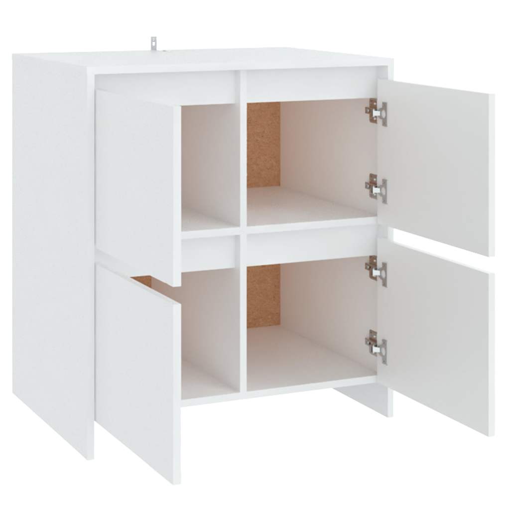 vidaXL Sideboards 2 pcs White 70x41x75 cm Engineered Wood