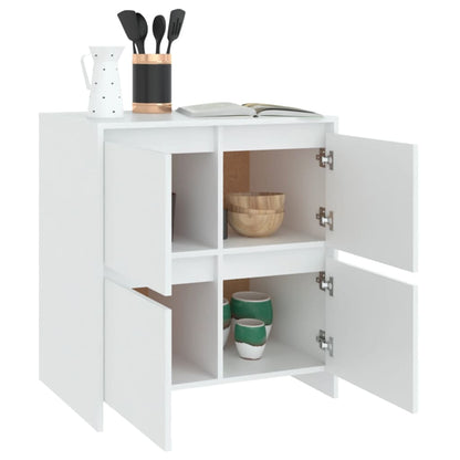 vidaXL Sideboards 2 pcs White 70x41x75 cm Engineered Wood