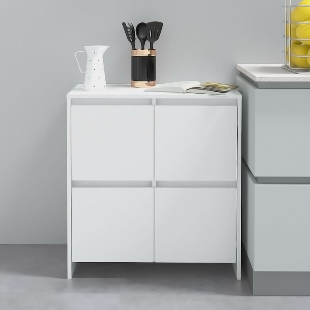 vidaXL Sideboards 2 pcs White 70x41x75 cm Engineered Wood