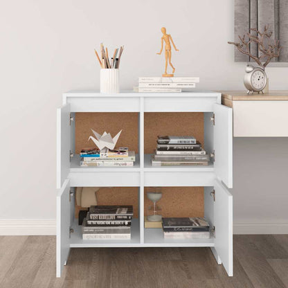 vidaXL Sideboards 2 pcs White 70x41x75 cm Engineered Wood