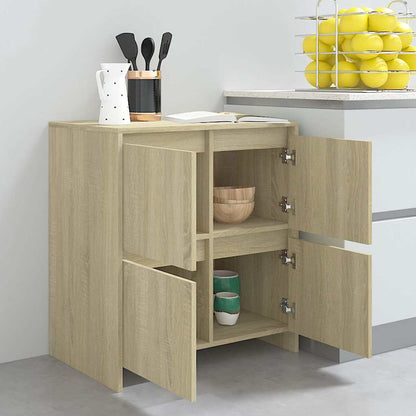 vidaXL Sideboards 2 pcs Sonoma Oak 70x41x75 cm Engineered Wood